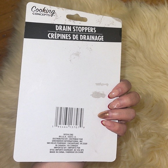 Cooking Concepts Drain Stoppers 2 Piece Set NWT - Picture 3 of 5